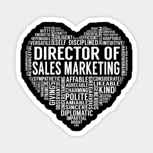 Director Of Sales Marketing Heart Magnet