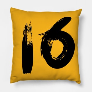 Number 16 Pillow