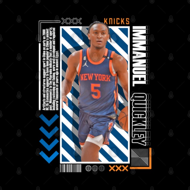 Immanuel Quickley Paper Poster Version 10 by art.Hamdan