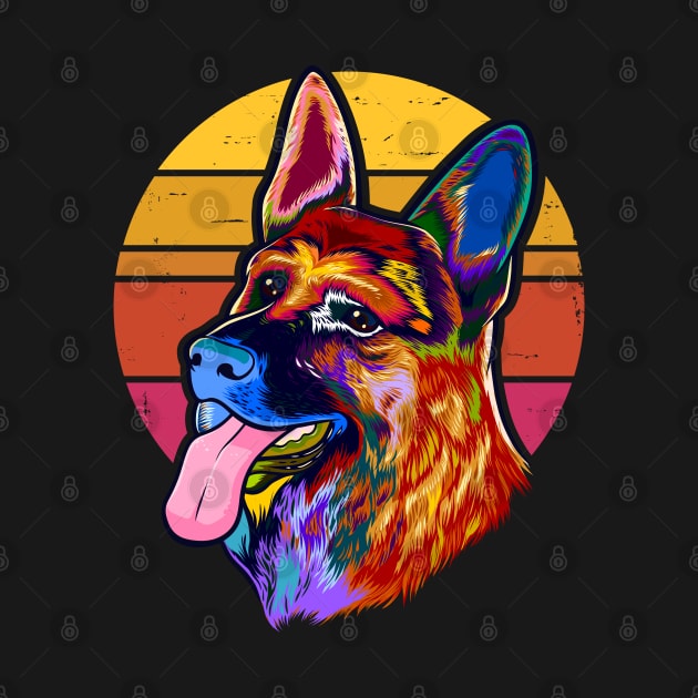 german shepherd by Jandjprints