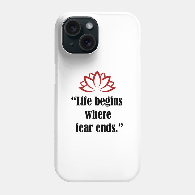 life begins Phone Case by ART&LINES