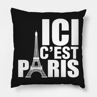 Ici c'est Paris t-shirt Pillow