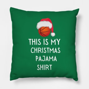 This Is My Christmas Pajama Shirt Basketball Christmas Design Pillow