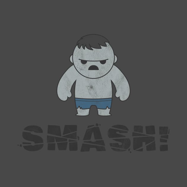 Kawaii Hulk SMASH! (Gray, Mr. Joe Fixit) by gabradoodle