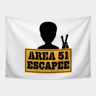 Area 51 Escapee Alien Peace Tapestry