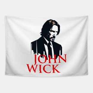 John Wick Retro Face Tapestry