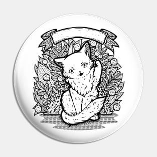 Kitty Final Boss Illustration Pin