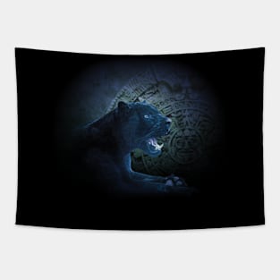 Black jaguar Tapestry