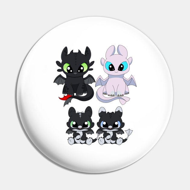 Dragon family with boys, dragon mama, toothless, light fury, night lights babies, my family Pin by PrimeStore