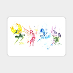 Fairy Dancers Summer Fall Winter Spring Magnet