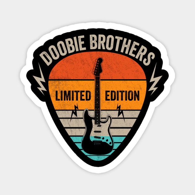 Vintage Doobie Name Guitar Pick Limited Edition Birthday Magnet by Monster Mask