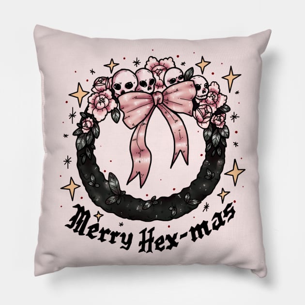Merry Hex-Mas Pillow by chiaraLBart