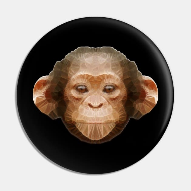 abstract chimpanzee Pin by Ancello