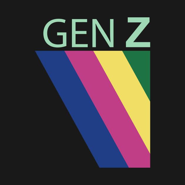 cute striped pattern colorful generation z gen z and proud e boy e girl by sugarcloudlb-studio