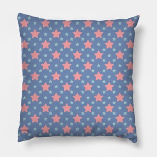 Adana | Pink and Blue Stars Pattern Pillow