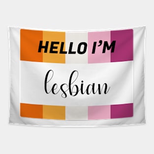 LESBIAN STICKER Tapestry