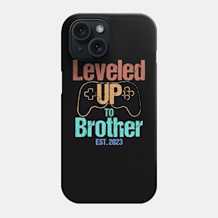 Leveled UP to Brother Est. 2023 - Funny Gamer Phone Case