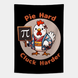 Pi day chicken Tapestry