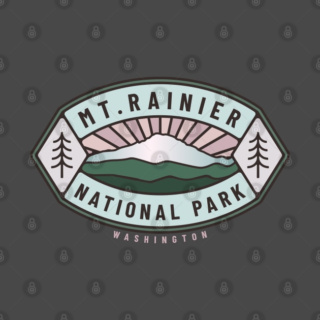 Mount Rainier National Park Logo by Spatium Natura