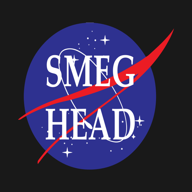 Smeg Head Nasa Logo Red Dwarf by Prolifictees