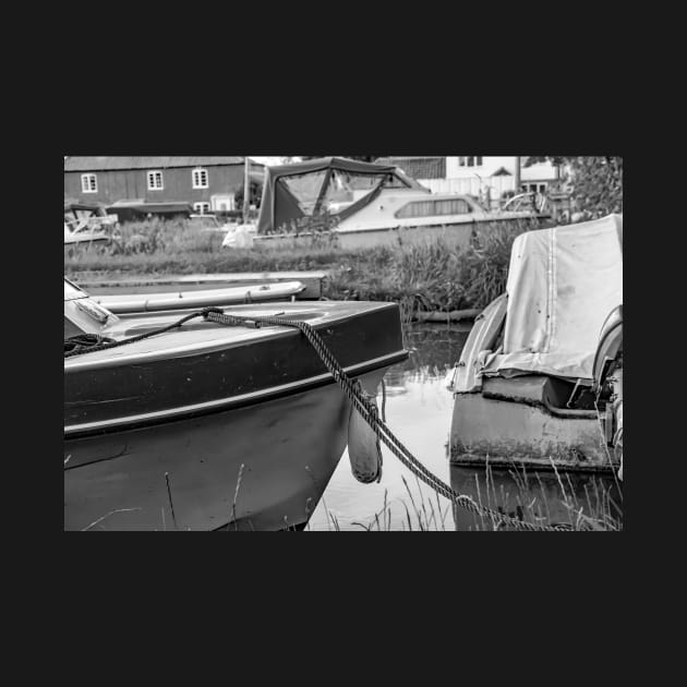 Boats moored on the Norfolk Broads by yackers1