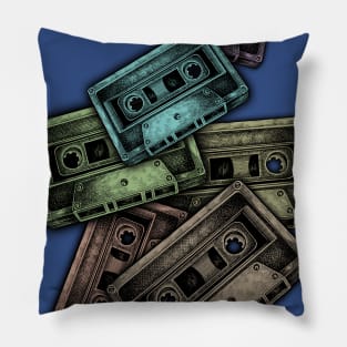 drawing cassette tape Pillow