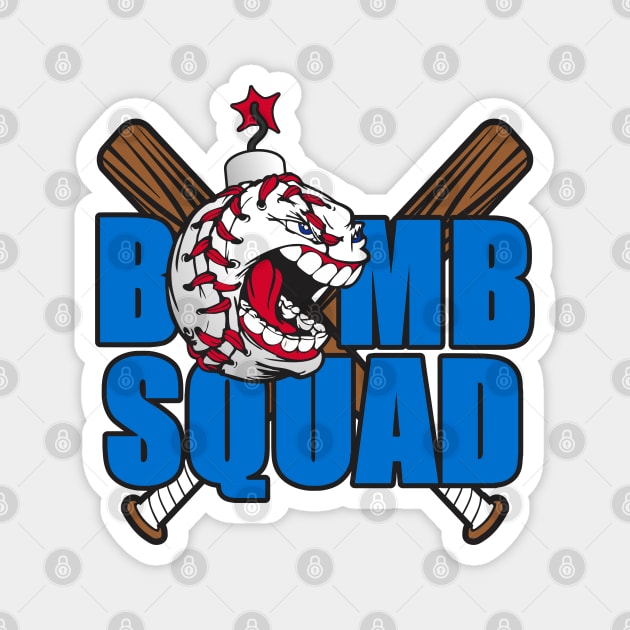 Bomb Squad Baseball Logo Magnet by DavesTees