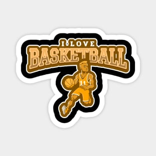 I Love Basketball Magnet