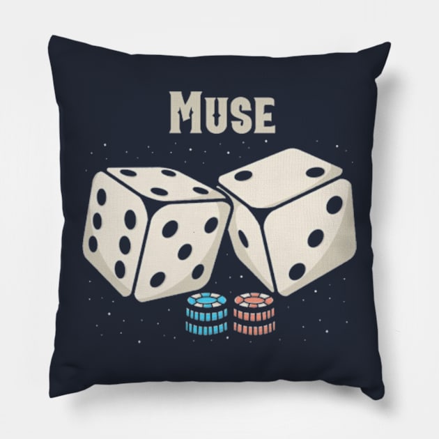 Muse Dice Pillow by Hsamal Gibran