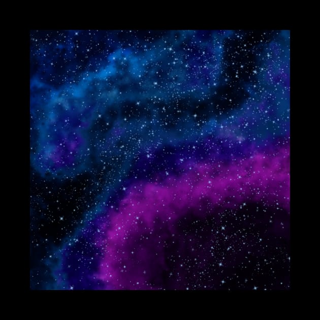 Blue, Purple, and Pink Nebula by KelseyLovelle