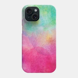 Rainbow Watercolor Grunge Phone Case