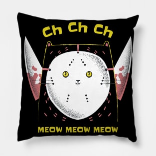 Purr-fectly Horrifying Kitty Pillow