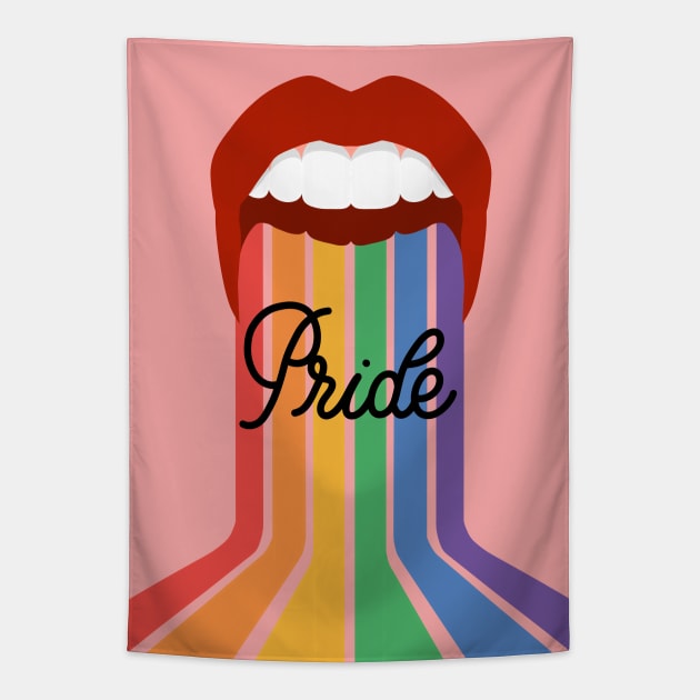 PRIDE LIPS Tapestry by MAYRAREINART