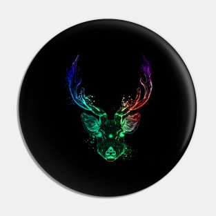 Colorful deer head Pin