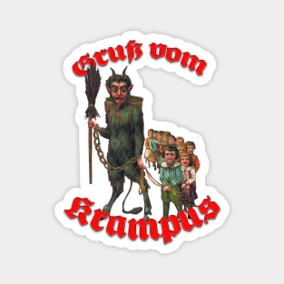 Gruß vom Krampus! (Vintage Design 2) Magnet