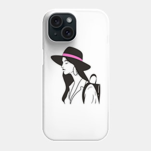 Stylish Travel Girl Phone Case