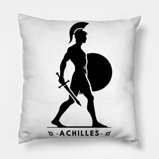 Achilles black art for greek lovers Pillow