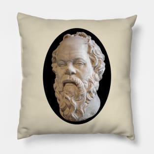 Greek Philosopher Socrates in Marble Pillow