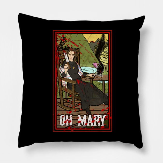 Oh Mary Album Art Pillow by Music by Jesse Lee