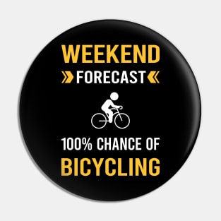 Weekend Forecast Bicycling Bicycle Bicyclist Cycling Cycle Cyclist Pin