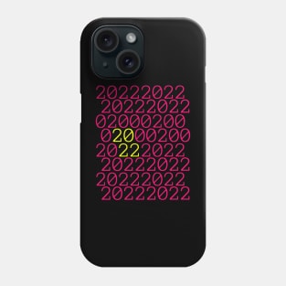 2022 binary code in pink Phone Case