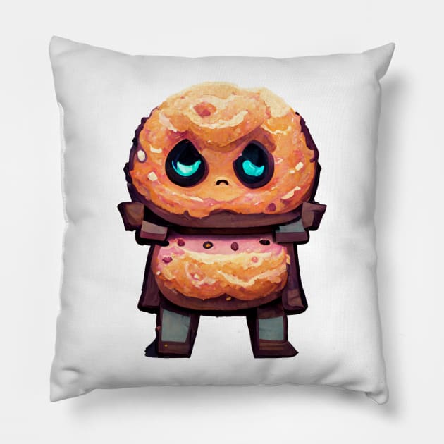 Pastry Person #2 by dozydonut Pillow by dozydonut