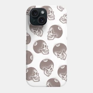 Eight Ball Skull Pattern Phone Case