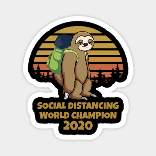 Social Distancing World Champion Magnet