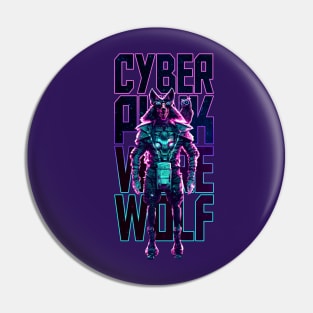 Cyberpunk Werewolf Pin