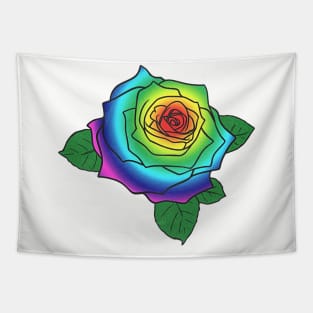 Rainbow Rose Tapestry