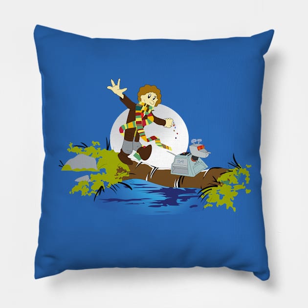 Doctor and His Dog Pillow by GarBear Designs