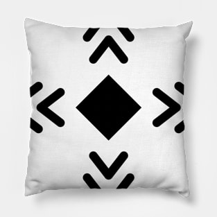 Tribal Symbols - Adinkra Pillow