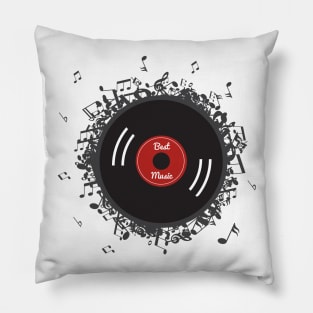 dynamic vinyl record Pillow