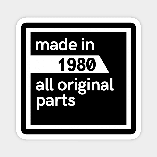 Made in 1980 all original parts Magnet by hoopoe